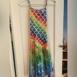 Rainbow Mermaid Scale Dress